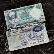 Uang kuno 1000 Rupiah Diponegoro 1975