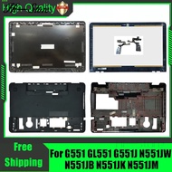For ASUS G551 GL551 G551J N551JW N551JB N551JK N551JM Laptop Rear Lid Back Top Cover Front Bezel Bot