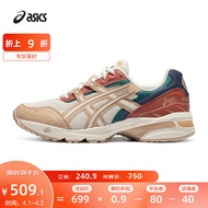 亚瑟士ASICS运动休闲鞋男鞋女鞋时尚运动鞋百搭复古舒适跑鞋 GEL-1090 米色 42
