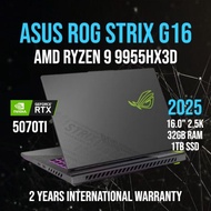 (LOCAL) RTX 5070TI ASUS ROG STRIX G16 | AMD R9 9955HX3D | 16.0" 2.5K 240Hz ROG Nebula | 32GB Ram & 1