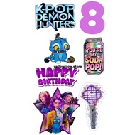 Custom Cake Topper Name Kpop Demon Hunter/ Birthday Cake Topper Kpop Demon Hunter Theme