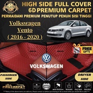 VOLKSWAGEN VENTO ( 2016 - 2020 ) 6D CAR FLOOR MAT CARMAT 6D PREMIUM LUXURY PU LEATHER CARPET KARPET 