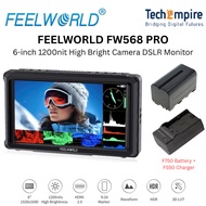 FEELWORLD FW568 PRO 6-inch 1200nit High Bright Camera DSLR Monitor 4K HDMI 60Hz