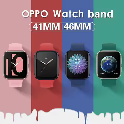 Replacement Watch Strap for Oppo Sport Watch Smart Watchband 46mm 41mm Silicone for Oppo Watch Strap