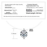Moissanite Necklace Silver 925