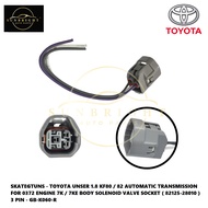 TOYOTA UNSER 1.8 KF80/82 AUTOMATIC TRANSMISSION FOR 0372 ENGINE 7K/7KE SOLENOID VALVE SOCKET ( 82125