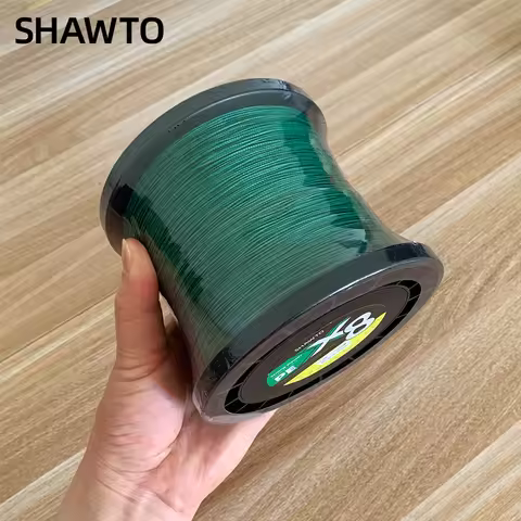 Shawto X8 Braided PE Lines 300m 1000m Fishing Line Super Powered Braided Line PE Fishing Line 10LB 2