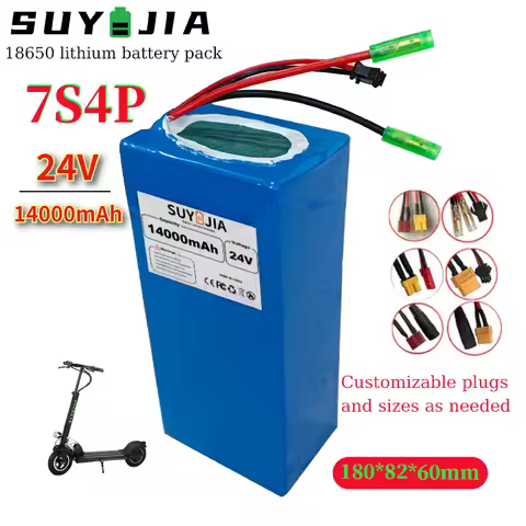 24V14000mAh 7S4P 18650 battery pack 20A BMS for Electric Wheelchairs Rechargeable Lithium-ion Batter