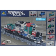 Brick Train - Fast Train - Steam Train - City Train KY98262 - Collection Toys - Children's Toys - Bl