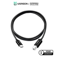 UGREEN USB-C 2.0 TO USB-B PRINTER CABLE 1M (BLACK)