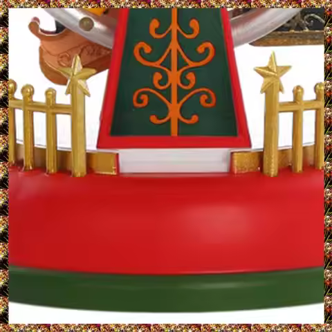 BTCL Illuminated Village Ferris Wheel Christmas Houses Village Displays LED Lights Musical Miniature