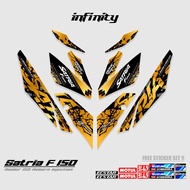 SATRIA INJECTION STRIPING 150 MOTiF 5 GRUNGE / F150 / SATRIA F 150 / 2016-2022 / STICKER / STRIPING 