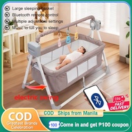 Electric Baby Cradle Foldable Electric Duyan For Baby Swing For Newborn With Remote&Bluetooth