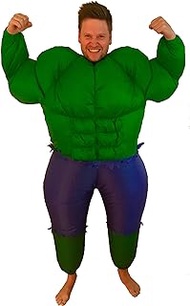 Inflatable Hulk Adult Fancy Dress Costume