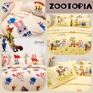 Zootopia: Bed Sheet + Duvet Tulip delight Brand Duvet Cover Quilt Cover Set