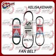 FAN BELT BANDO PERODUA KELISA KENARI ALTERNATOR / AIRCOND / POWER STEERING BELT 4PK715 3PK515 2270