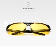 Veithdia Aluminum Magnesium Semi rimless Polarized Mens Sunglasses Sun glasses Night Driving Mirror 