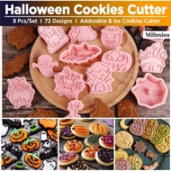 [8 Pcs/Set] Halloween Acuan Biskut Cookies Cutter Cookies Mold Ghost Halloween Cookie Cutters 万圣节饼干模