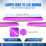 CAHAYA TL NEON LAMP T5 LED 6 WATT 30 CM PINK LIGHT DECORATIVE LAMP/DECORATION PINK COLOR T5 LED LAMP