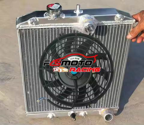 3 row 52mm For Honda Civic CRX Del Sol EK4/EK9 EG6/EG9 EM1 D15/D16 B16/B18 VTEC 1992-2000 Aluminum R