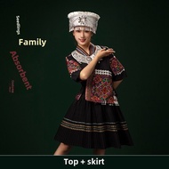 Miao Clothing Female Adult Long Minority Ethnic Clothes Miao Clothing Embroidered Clothes Hmong Vill