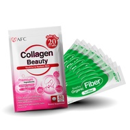 [GIFT WITH PURCHASE] AFC Collagen Beauty Travel Pack 60s + LABO Bioactive Organic Fiber 9s | Skin Supplement for Glowing Radiant Supple Complexion &amp; Probiotics Prebiotics for Digestion Bowel Regularity Immune Recovery Gut Skin Health Bloating