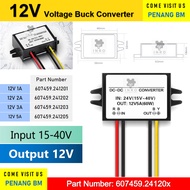 [12V Voltage Converter] 24V to 12V DC Step Down Buck Power Supply Module, 24V tukar 12V, Input 40V V