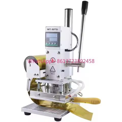 Mini Digital Hot Foil Stamping Machine Gold Silver Foil Digital Leather Logo Embossed T Slot Hot Sta