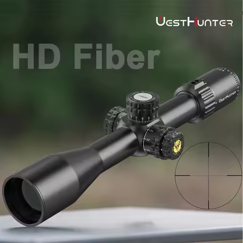 WestHunter HD Fiber 3-12X44i / 4-16X44i / 6-24X50i SFP Riflescope Fiber Optic Illuminated Reticle Ta