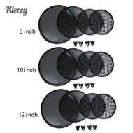 1Pc 8/10/12 inch Black Metal Mesh Round Car Subwoofer Speaker Cover