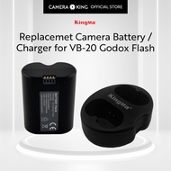 [KingMa] VB-20 Godox Flash Replacement Battery / Charger for Godox Flashes - V350 Flash battery