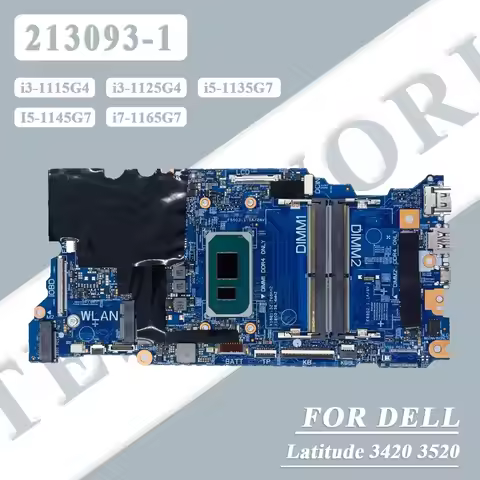 Laptop Motherboard For Dell Latitude 3420 3520 With i7-1165G7 CPU 08KVFY 0M8JRT 0WFH9Y Notebook Main