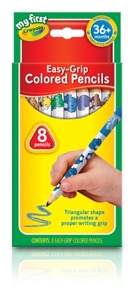 Crayola幼兒三角彩色鉛筆8色