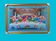 Poster Lukisan 3 Dimensi Perjamuan Kudus ukuran 40x60cm
