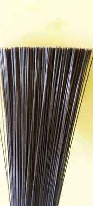Ruji fiber 1 mm hitam non kulit50 batang/ ikat panjang 60 cm untuk sangkar burung pleci dll