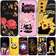 For Huawei P40 Case 6.1inch Soft Silicon Phone Back Cover For Huawei P 40 black tpu case cute girl lovely funny retro