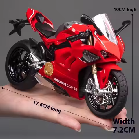 1:12 Ducati Panigale V4S Model Alloy Motorcycle Diecast Computer Desktop Ornaments Trendy Display Gi