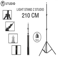 ROM ร่มกันแดด ขาตั้งไฟ Zstudio Light Stand 2.1M ขาตั้งแฟลช ขาตั้งไฟต่อเนื่อง ขาตั้งไฟริงไลท์ ขาตั้งT