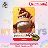[100% AUTHENTIC] Nintendo Eshop Gift Card (US) $80 $100