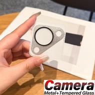 Metal Ring Armor Camera Protector Tempered Glass For Huawei Pura 90 Phone Back 3D Lens Protector Cas