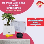4G/5G Wifi Router CPE-K8 Pro, Supports 4G Vietnam sim, 4 ANTENNA, 4 LAN PORTS, 32 USER Speed 300Mbps