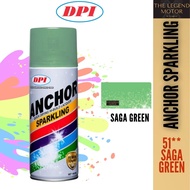 ANCHOR SPARKLING Spray Can Tin Cat Paint 400ML 51** Saga Green Hijau Sprey Ancer Sparkling Ori 100% 