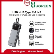 UGREEN 75177 UNO USB HUB 6 IN 1 Type C to HDMI 4K@60Hz USB a 3.0 20W for MacBook iPad Pro Air