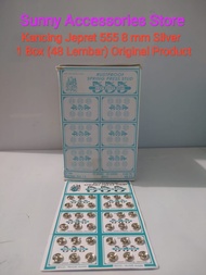 Kancing Jepret Prym 555 Silver 8mm *Original Product*( 1 Box=48 Papan 1 Papan=36 Set)