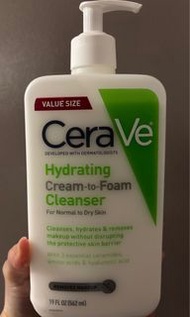 Cerave cream to foam溫和洗卸二合一潔膚露 保濕泡沫潔面乳562ml