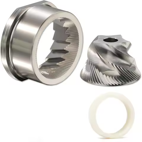 For Breville- 870 876 878 Grinder Burr Set Stainless Steel Precision Replacement Parts With Felt Was