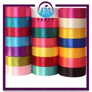 25 Yards Satin Ribbon Width 25mm / Reben Kain 25mm Lebar (1 Roll - 25 Yards)