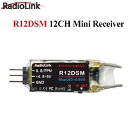 RadioLink R6DS 6/10CH 2.4G Mini Receiver 600 Meters Real-time Telemetry 4.8-6V Support SBUS PWM PPM 