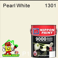 1301 pearl white ( 5L ) 9000 GLOSS FINISH NIPPON PAINT WOOD AND METAL h