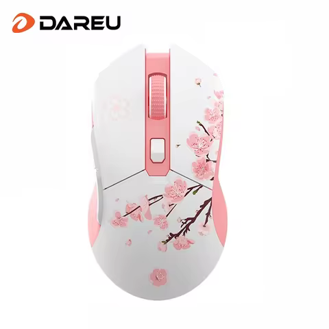 DAREU EM901X Wireless Mouse, 2.4G Wired Dual-mode Mouse, AIM-WL 12000 DPI RGB Magnetic Charging Dock